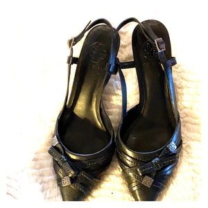 Tori Burch Sling back leather shoes